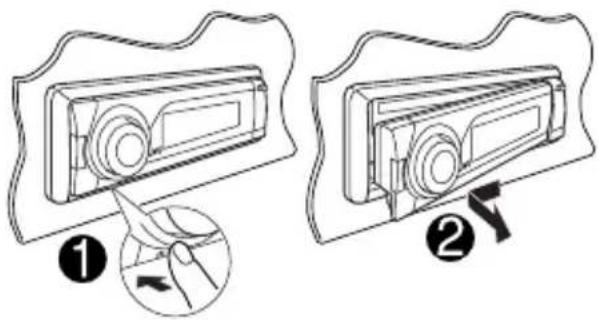 JVC KD-BT1 - Fjernelse af kontrolpanelet - 1