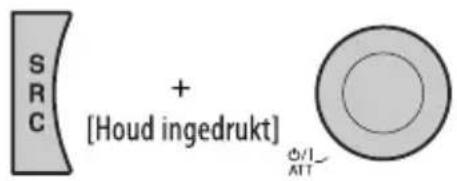 SRC + [Houd ingedrukt] Ø/1 ATT