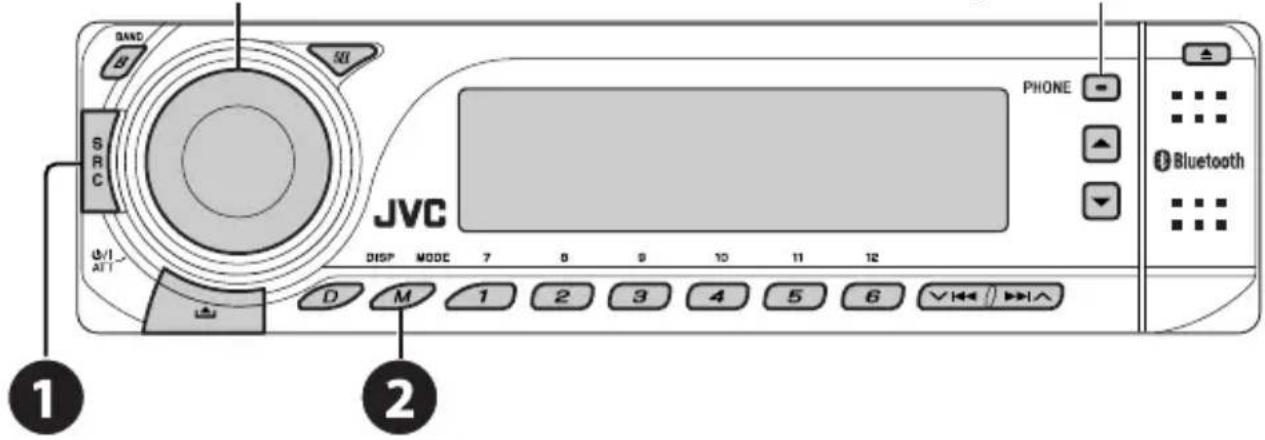 JVC KD-BT1 - Gebruik van de Bluetooth mobiele telefoon - 1