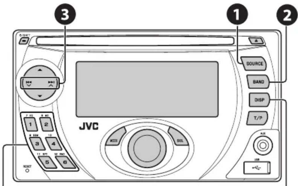 JVC KW-XG701E - Lytning til radioen - 1
