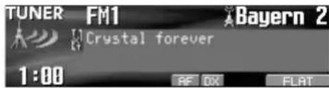 TUNER FM1 Bayern 2 Crystal forever 1:00 RF DX FLAT