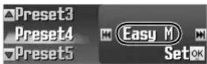 Preset3 Preset4 Preset5 Easy M Set OK