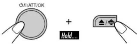 I/ATT/OK + Hold...