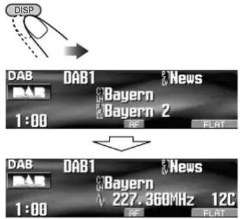 DISP DAB OAB1 News 1:00 Bayern 2 RF FLAT DAB OAB1 News 1:00 Bayern 227.360MHz 12C RF FLAT
