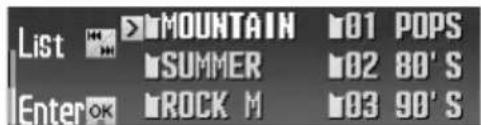 List MOUNTAIN 01 POPS SUMMER 02 80' S ROCK M 03 90' S