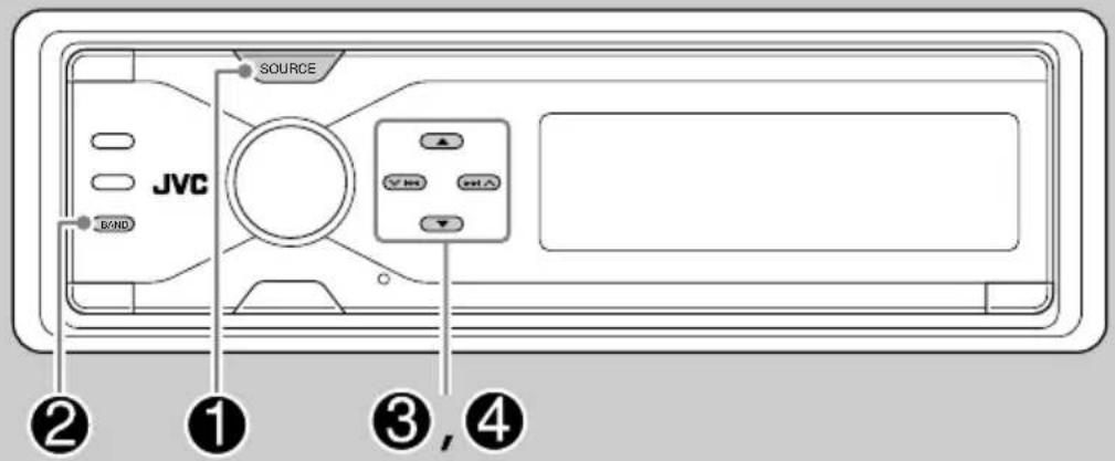 SOURCE JVC BOND ② ① ③, ④