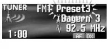 TUNER FM1 Preset3 1:00 Bagern 3 92.5 MHz RF DX