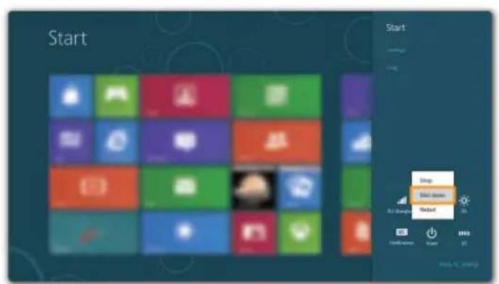 LENOVO IdeaPad S415 Touch - Sådan lukkes computeren ned - 2