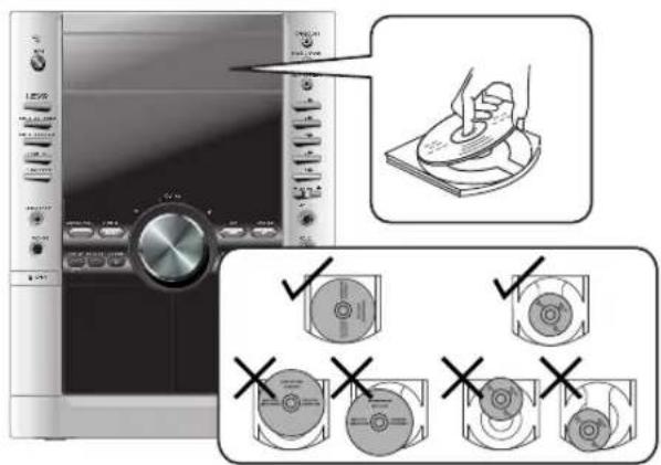 Diagram showing a CD-ROM setup with labeled components and checkmark indicators for cleaning or disassembly.