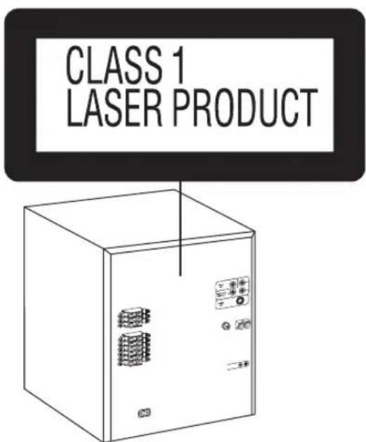 CLASS 1 LASER PRODUCT