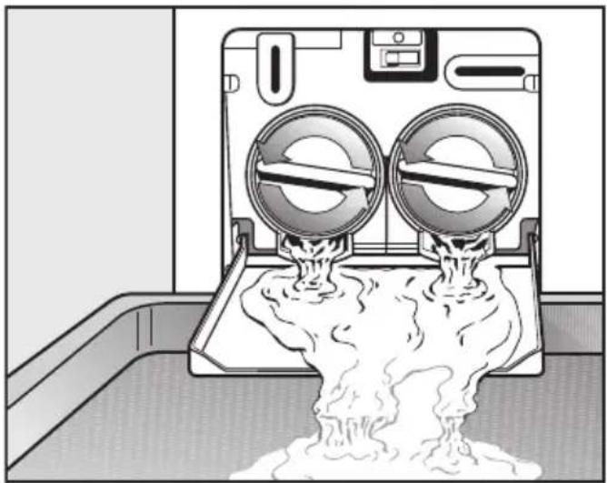 MIELE WMH122 WPS PowerWash 2.0 - Procedure for draining the washing machine - 1