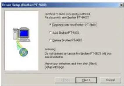 BROTHER P-Touch 9600 - Para sustituir o añadir un controlador de impresora USB - 2