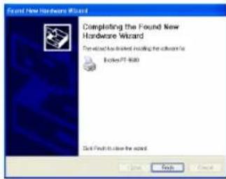 Found New Hardware Wizard Completing the Found New Hardware Wizard installed in this tool Book17.800 Click Find to close the action