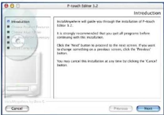 BROTHER P-Touch 9600 - Con SO Mac X v10.1 o v10.2: - 4