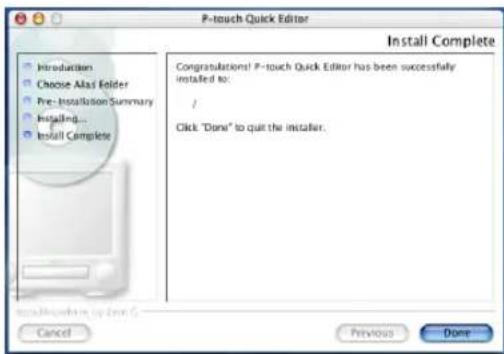 BROTHER P-Touch 9600 - Con SO Mac X v10.1 o v10.2: - 7