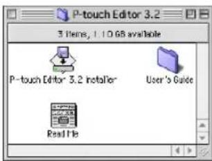 P-touch Editor 3.2 3 Items, 1.10 GB available P-touch Editor 3.2 Installer User's Guide Read File