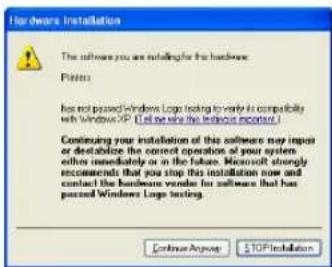 Hardware Installation The software you are installing for the hardware. Prints Has not passed Windows Logs testing to verify its compatibility with Windows XP (Tell me win the technician important.) Continuing your installation of this software may impair or destabilize the correct operation of your system either immediately or in the future. Microsoft strongly recommends that you stop this installation now and contact the hardware vendor for software that has passed Windows Logs testing. Continue Anyway $TOPInstallation