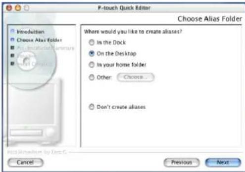 BROTHER P-Touch 9600 - Con SO Mac X v10.1 o v10.2: - 5
