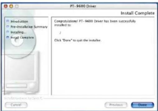BROTHER P-Touch 9600 - Para instalar el controlador de la impresora: - 5