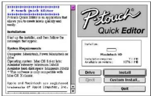 BROTHER P-Touch 9600 - Con un Mac OS anterior a OS X: - 3