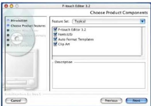BROTHER P-Touch 9600 - Con SO Mac X v10.1 o v10.2: - 5