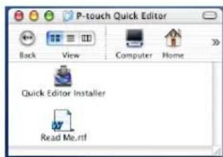 P-touch Quick Editor Back View Computer Home Quick Editor Installer Read Me.rtf