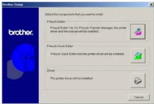 BROTHER P-Touch 9600 - Para instalar el software P-touch Editor 3.2 - 1