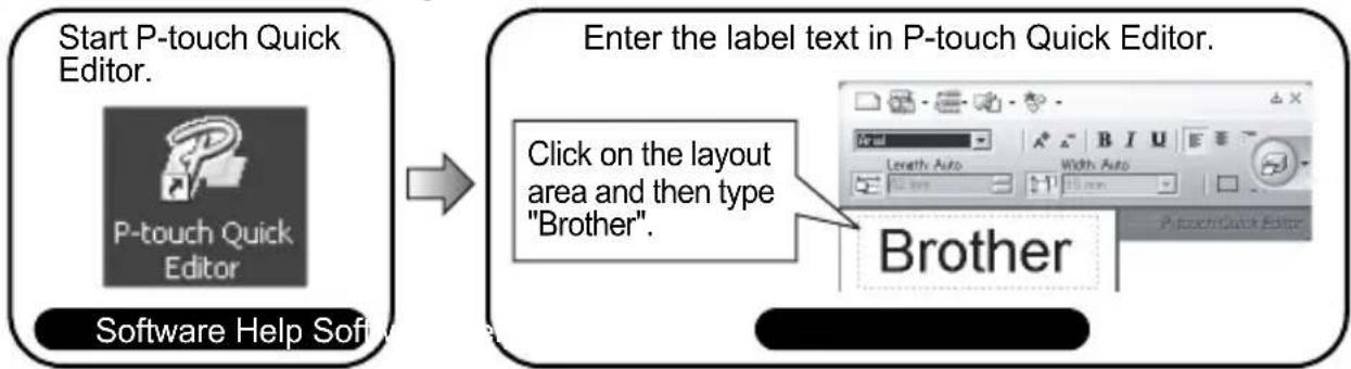 BROTHER P-Touch 2110 - ■ Create a label with your personal computer - 2