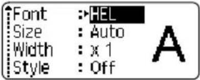 BROTHER P-Touch 2110 - Setting Character Attributes by Label - 1