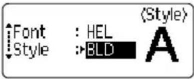 BROTHER P-Touch 2110 - EDITING A LABEL - 1