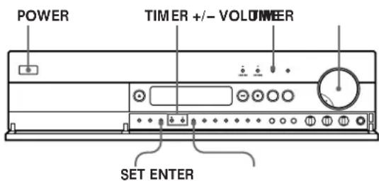 POWER TIMER +/- VOLUMBER SET ENTER