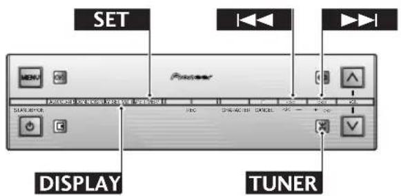 SET DISPLAY TUNER