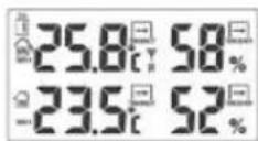 HAMA EWS-385 - LECTURE ET SUPPRESSION DES ENREGISTREMENTS D'HUMIDITE ET DE TEMPERATURE MAX/MIN - 1