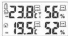 HAMA EWS-385 - LECTURE ET SUPPRESSION DES ENREGISTREMENTS D'HUMIDITE ET DE TEMPERATURE MAX/MIN - 2