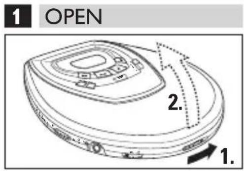 1 OPEN 2. 1.