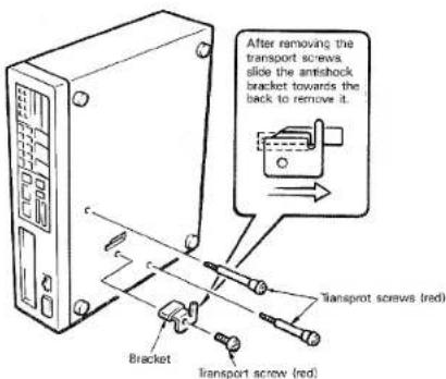 YAMAHA CD-2 - -Removing the screws - 1