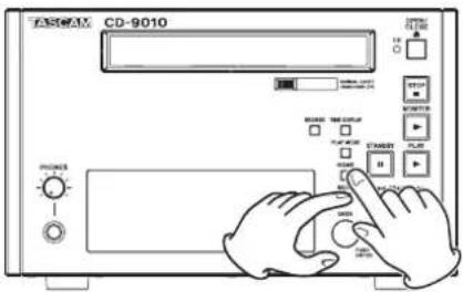 TASCAM CD-9010CF - Setting using the controls - 1
