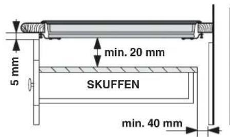 5 mm min. 20 mm SKUFFEN min. 40 mm