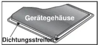 Gerätegehäuse Dichtungsstreifen