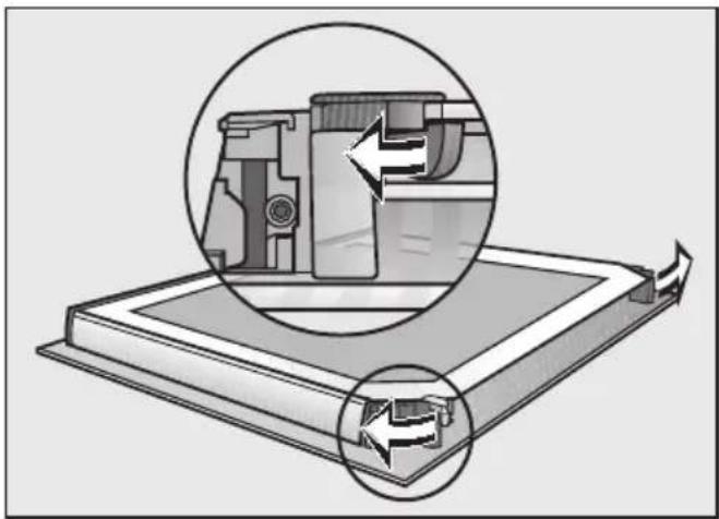 MIELE H6560BP - Dismantling the door - 1