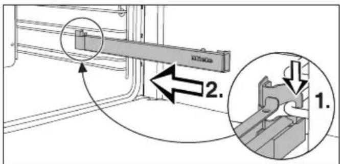 MIELE H6560BP - Fitting and removing FlexiClip telescopic runners - 1