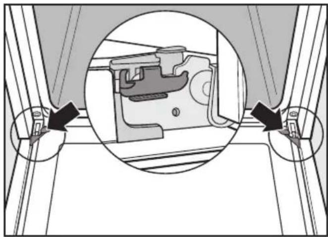 MIELE H6560BP - Removing the door - 1