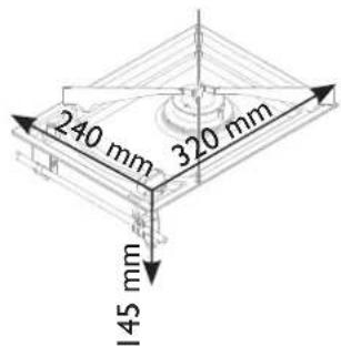240 mm 320 mm 145 mm