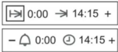 0:00 → 14:15 + - 0:00 ⏻ 14:15 +