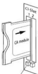 LOEWE Connect 40 3D - Inserting the CA module in the CI slot - 1