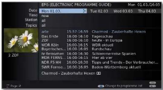 LOEWE Connect 40 3D - Adjusting the programme list - 2