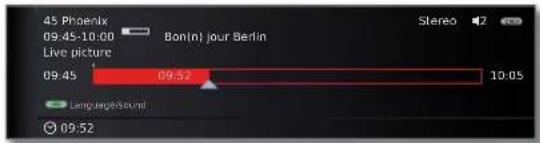 45 Phoenix 09.45-10:00 Bon(n) jour Berlin Live picture 09.45 09:52 10:05 Language/Sound 09:52