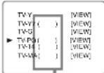 SYLVANIA 6615LCT - [TV RATING SET UP] - 10