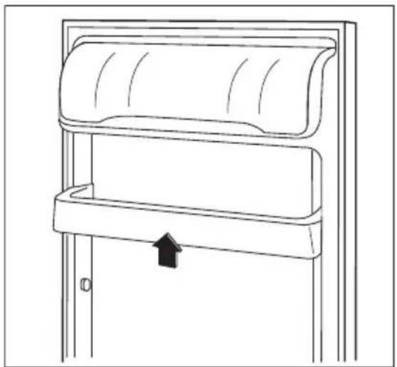 AEG-ELECTROLUX 60150 TK1 - Placering af dørhylder - 1