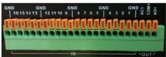 GND GND GND GND GND GND NC1 COM1 NO1 16 15 14 13 12 11 10 9 8 7 6 5 4 3 2 1 IN OUT